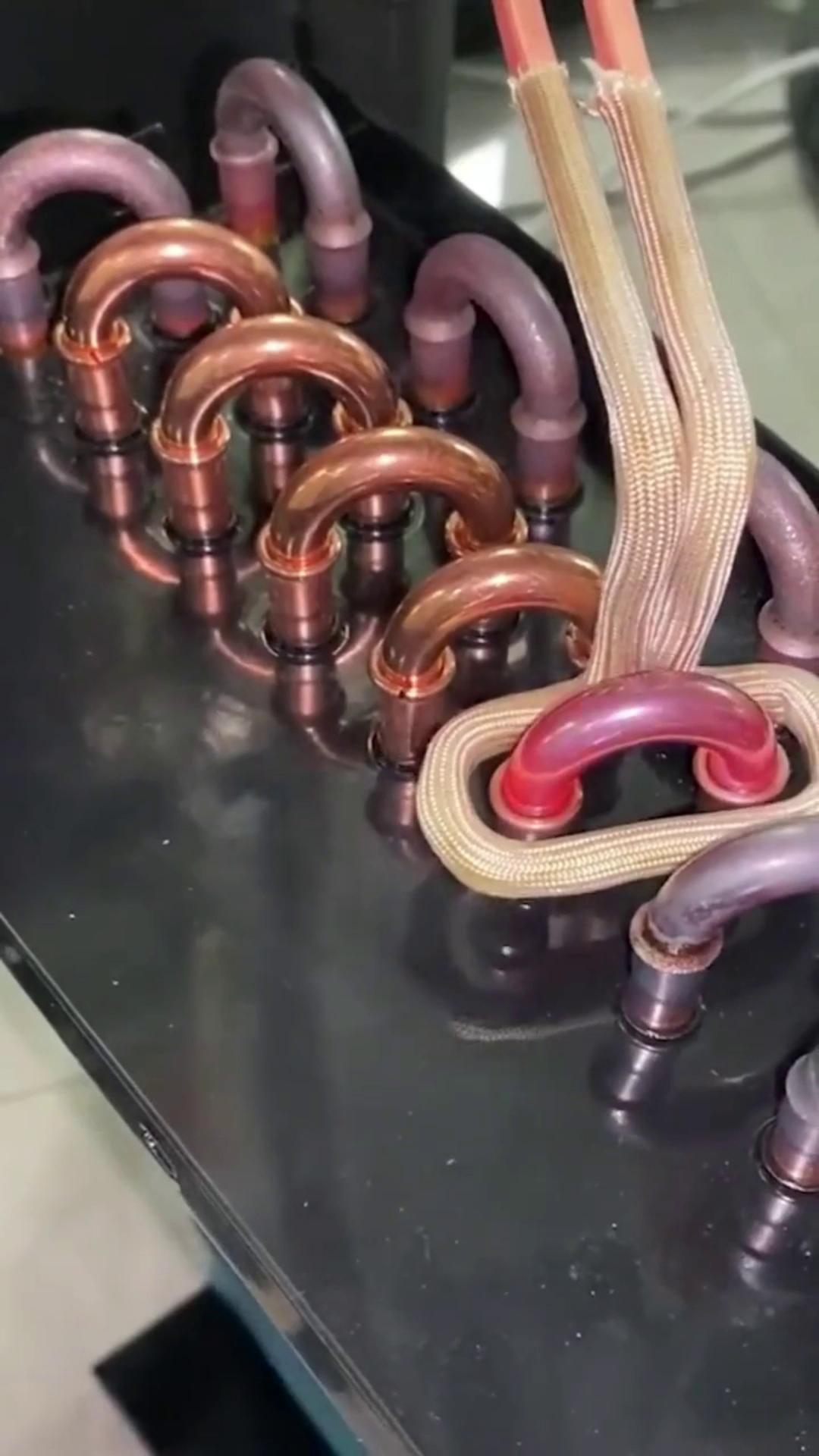 高频钎焊空调铜管，简单高效替代火烧 